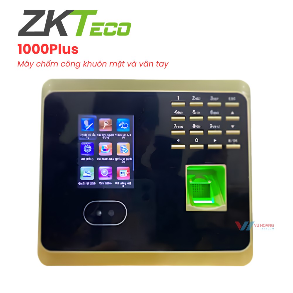ZKTeco 1000Plus - Máy chấm công khuôn mặt, vân tay giá tốt