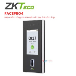 ZKTeco FACEPRO4 Máy Chấm Công Khuôn Mặt Vân Tay