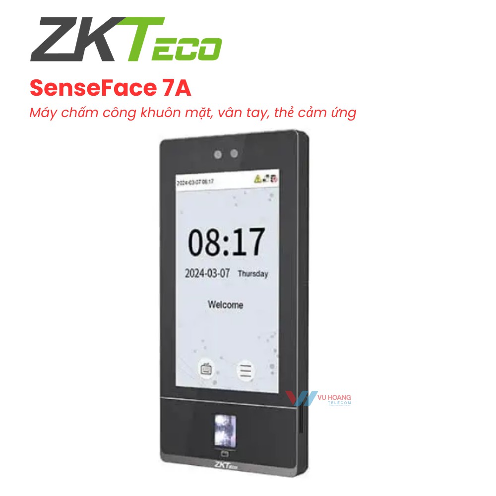 ZKTeco SenseFace 7A chấm công đa phương thức giá tốt