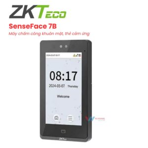 ZKTeco SenseFace 7B chấm công khuôn mặt và thẻ giá tốt