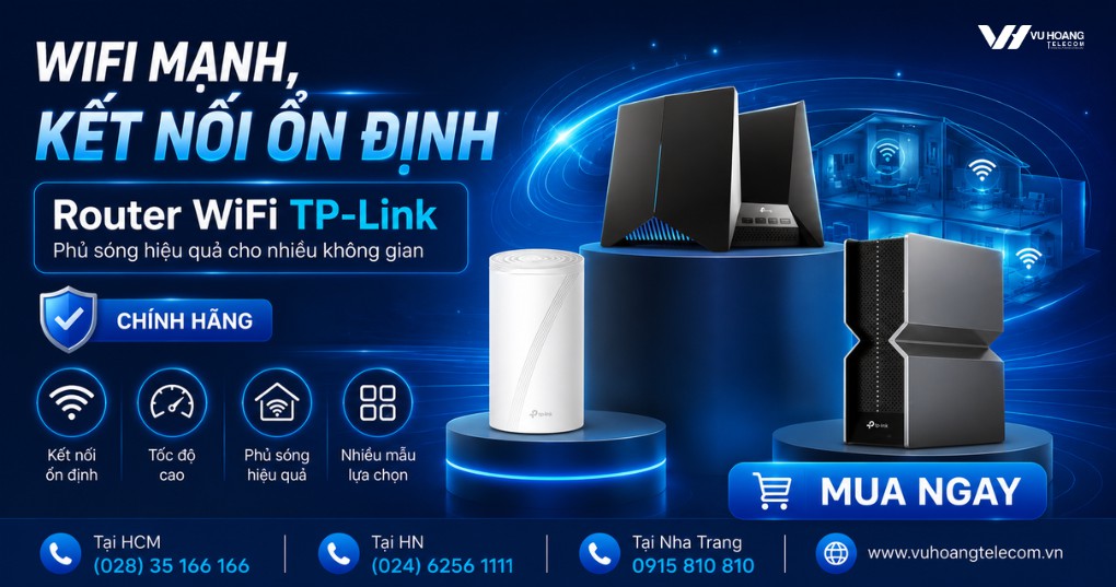 Router WiFi TP-Link Chính Hãng, Tốc Độ Cao, Giá Tốt