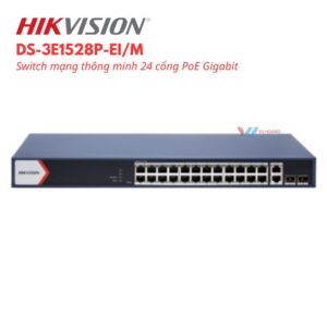 Hikvision DS-3E1528P-EI/M Switch PoE 24 Cổng, Truyền Xa 300m