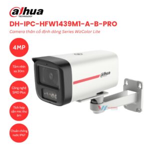 Camera IP ngoài trời DAHUA DH-IPC-HFW1439M1-A-B-PRO 4MP