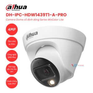 Camera IP Dahua DH-IPC-HDW1439T1-A-PRO 4MP PoE