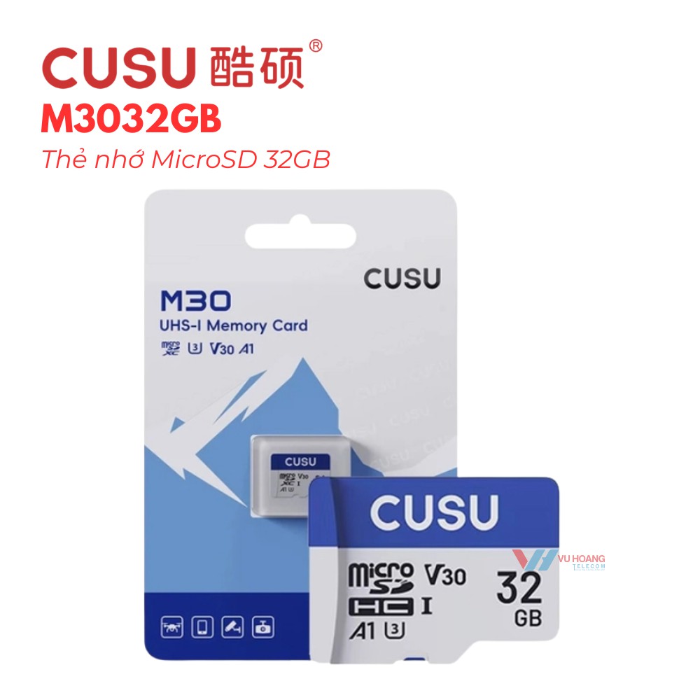 Thẻ Nhớ MicroSD 32GB CUSU M3032GB | Class 10, UHS-I U3